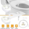 "Fresh Water Spray Bidet Toilet Seat Attachment - Non-Electric with Adjustable Water Pressure" White - 2 of 4