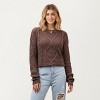 Anna-Kaci Women's Long Sleeve Cable Knit Pullover Sweater with Textured Pattern - 2 of 4