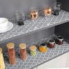 Shelf Liner for Kitchen Cabinets and Drawers, 12" x 30ft, Non Slip Drawer Liner, Quatrefoil Gray - 2 of 4