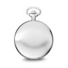 Black Bow Jewelry Charles Hubert Stainless Steel Skeleton Dial Pocket Watch 54mm - 2 of 3