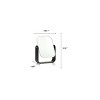 J&V TEXTILES Table Desk Vanity Makeup Mirror,7-Inch Portable Folding Mirror with Metal Stand 360°Adjustable Rotation - 2 of 4