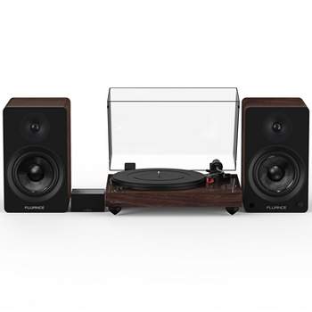 Fluance RT83 Reference High Fidelity Vinyl Turntable, PA10 Phono Preamp and Ai61 Powered 6.5" Stereo Bookshelf Speakers