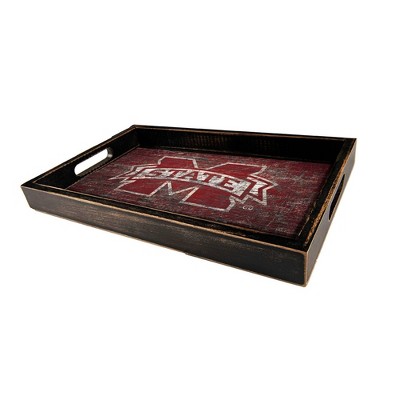 NCAA Mississippi State Bulldogs Distressed Tray