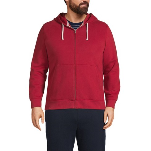 Lands' End Men's Big And Tall Long Sleeve Serious Sweats Full-zip Hoodie -  4x Big Tall - Fresh Cranberries : Target