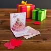 Unique Bargains Greeting Card Colorful 5.7"x5.7"x0.4" 1Pc - 2 of 4