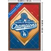 Trends International MLB Los Angeles Dodgers - 2025 World Series Team Logo Framed Wall Poster Prints - 3 of 4