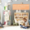 4-Tier Rotating Bookshelf, 360° Wood Bookcase Tower for Small Spaces, Floor Standing Revolving Storage Organizer - 2 of 4