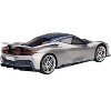 2019 Automobili Pininfarina Battista Argento Liquido Silver Met w/Blu del Re Blue Top "US Edition" 1/18 Model Car by Top Speed - 4 of 4