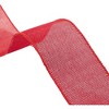 Blue Panda 2 Pack Red Burlap Ribbons for Arts and Crafts, Christmas Holiday Décor, 10 Yards - 3 of 3