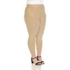 Plus Size Super Soft Elastic Waistband Scuba Pants - 2 of 4