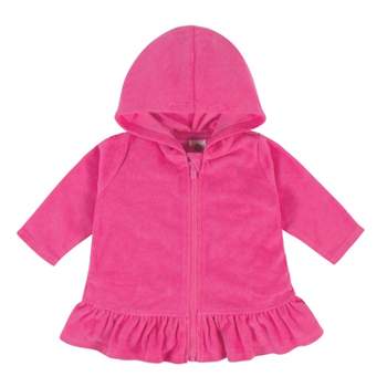 Gerber Baby and Toddler Girls' Swim Zipper Hoodie Terry Coverup