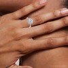 Pompeii3 Certified 1 3/4Ct Halo Round Cut Diamond Engagement Ring 14k Gold Lab Created - 4 of 4