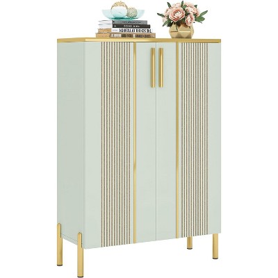 Tribesigns 6-Tier Shoe Cabinet with Doors, Wood Shoe Storage Organizer Racks