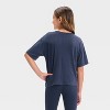 Girls' Short Sleeve Boxy T-Shirt - All In Motion™ - 2 of 3