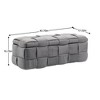 NicBex Storage Bench Ottoman with Storage Padded Footstool with Safety Hinge for Bedroom, Entryway - 2 of 4