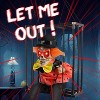 Vatos Halloween Screaming Animated Hanging Decoration, Orange, 9.1" x 4.2" x 11" - 3 of 4