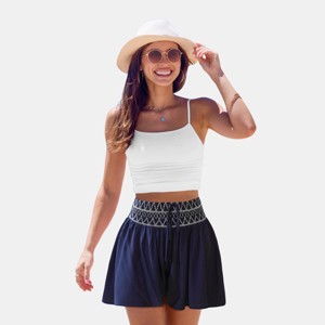 Women's Boho Front Tie Shorts - Cupshe - 1 of 4