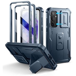 Dexnor for Samsung Galaxy A35-5G Case, [2 Front Frame] [Built-in Slide Camera Cover & Kickstand] Heavy Duty Shockproof Phone Case - 1 of 1