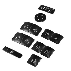 Unique Bargains Front Rear Left Right Door Armrest Window Switch Button Cover for Mercedes-Benz E550 2010-2015 Black - 1 of 4