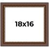 PosterPalooza | Traditional Brown Picture Frame - UV Acrylic, Backing Board, Hanging Hardware Included - 2 of 4