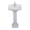 Fine Fixtures Pedestal Sink For Bathroom - Vitreous China Ceramic Small Pedestal Sink - 3 of 3