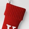 Knit Monogram Christmas Stocking Red - Wondershop™ - 3 of 3