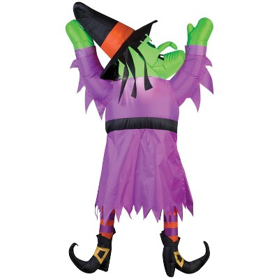 60" Halloween Inflatable Witch From Roof