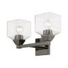 Livex Lighting Aragon 2 - Light Vanity in  Black Chrome - 3 of 4