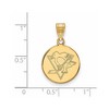 Black Bow Jewelry 10k Yellow Gold Pittsburgh Penguins NHL Medium Pendant - 2 of 3