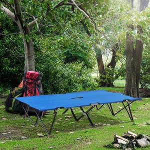 Sevobal Patio Chaise Lounges, Portable Foldable Lounge Chair, Adjustable Angle Multifunctional Patio Lounge Chair, Blue, 76"*49.25"*15.75" - 1 of 4