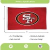 Evergreen San Francisco 49ers 3' x 5' Indoor Outdoor Flag for Home Apartment Dorm Rooms - 3 of 4