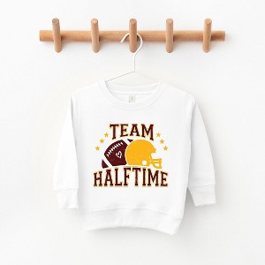 The Juniper Shop Team Halftime Distressed - Maroon Toddler Graphic Sweatshirt - 1 of 3