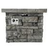 30" Outdoor Square MgO Propane Fire Pit - 40,000 BTU, Grey - 2 of 4