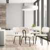 MAYEERTY Modern Armless Dining Chairs With Upholstered Fabric,Nailhead Trim And Wood Legs£¬Set of 2 - 2 of 4