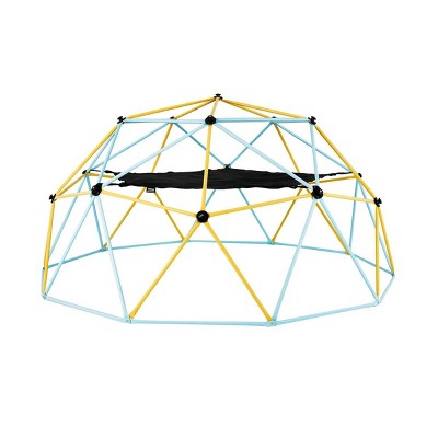 INFURNIC Baby Activity Gyms 10FT Geometric Climbing Dome with Swing and Hammock for Outdoor Fun, Multicolor, 42.31"*11.99"*8.06"