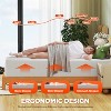 FDW 12 inch Bamboo Charcoal Memory Foam Mattress Cooling Gel CertiPUR-US Certified Breathable Bed Mattress for Cooler Sleep,White - 4 of 4