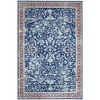 Medallion Floral Rug,Vintage Distressed Low-Pile Non-Slip Indoor Carpet, Machine Washable Area Rug for Home, Office & Bedroom Decor - 3 of 4