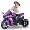 TopComfy Baby Walkers Kids Ride On Cycle Purple Durable Build Long Lasting Use Great Gift For Boys and Girls, Purple, 41.73"*20.47"*24.41" - 2 of 4