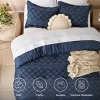 Queen Comforter Set -Bedsure 3Pcs Comforter Bedding Set with Intricate Solid Embroidery - 4 of 4