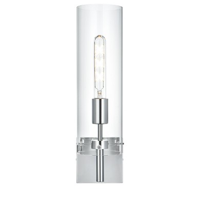 Elegant Lighting Savant 4.5 Inch Wall Sconce Clear Shade in Chrome