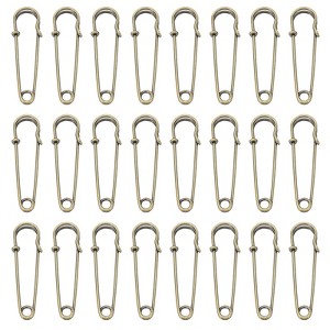 Unique Bargains Metal DIY Blankets Crafts Brooch Making Home Sewing Large Safety Pins 24 Pcs - 1 of 4