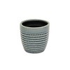 Cheung's Idola Tapered Blue Ceramic Pot - Large - 2 of 3