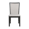 2pc Jasper Dining Slat Back Side Chair Set Black - Picket House Furnishings: Upholstered, Modern Style - image 2 of 4