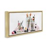 Stupell Industries Floral Makeup Collection Still Life Black Framed Floater Canvas Wall Art - 3 of 4