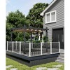 Pergola, 10x10 Ft Modern Aluminum Outdoor Pergola with Adjustable Canopy - Khaki Gazebo for Backyard Deck - 2 of 4