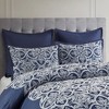 Gracie Mills Reichel Transitional Flocking Comforter Set with Throw Pillows - 2 of 4