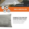 Disc-O-Bed Compact and Packable Travel Pillow with Washable Cover, Ultralight for Backpacking, Hiking, and Camping, Grey - 2 of 4