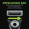 GilletteLabs with Exfoliating Bar Shaving Razor for Men, 1 Handle, 4 Razor Blade Refills, 1 Magnetic Shower Hanger - 3 of 4