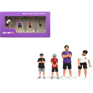 "Kaido and Sons V2" 4 Piece Diecast Figure Set "Kaido House" Special for 1/64 Scale Models by Mini GT - 1 of 4