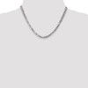Black Bow Jewelry 4.5mm 14k White Gold Beveled Solid Curb Chain Necklace - 2 of 4